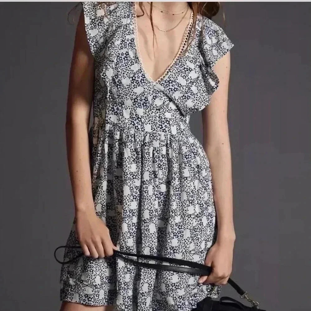 NWT Anthropologie floral mini dress